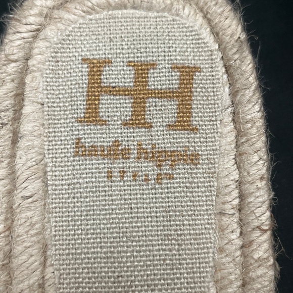 New With Tag Haute Hippie Brand Beige Woven Slide Sandals.  Sz. 9. - Picture 2 of 8